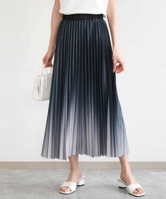 洗える］グラデーションデザインニットプリーツスカート | MK MICHEL