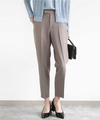 ＜MK MICHEL KLEIN (Women)＞メランジ調テーパードパンツ／セットアップ対応／洗える