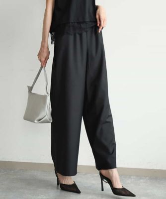 洗える］マイクロサキソニー ワイドパンツ | MK MICHEL KLEIN (Women