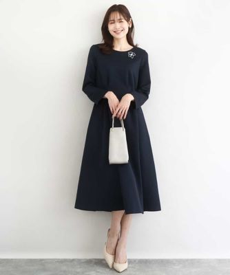 スムースダンボール タックワンピース／洗える | MK MICHEL KLEIN