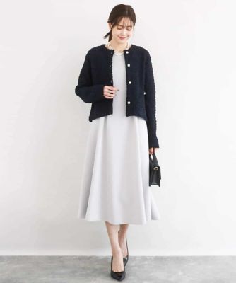 スムースダンボール タックワンピース／洗える | MK MICHEL KLEIN