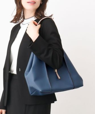 ＜MK MICHEL KLEIN BAG (Women)＞［ポーチ付き］メタルバーアクセントデザインバッグ
