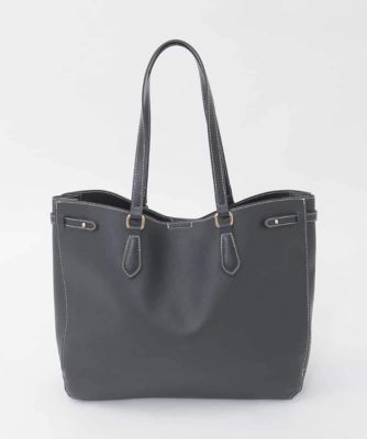 A4収納可］配色ステッチ合成皮革トートバッグ | MK MICHEL KLEIN BAG
