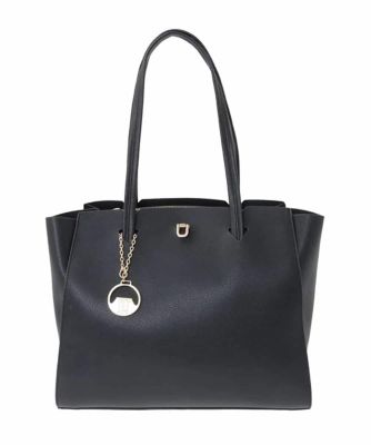 A4収納可］チャーム付きデザイントートバッグ | MK MICHEL KLEIN BAG