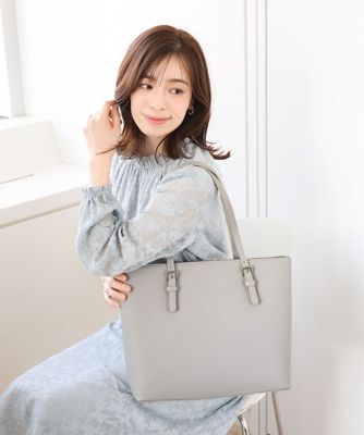 ＜MK MICHEL KLEIN BAG (Women)＞スリムスクエアトートバッグ