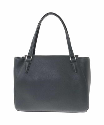 MK MICHEL KLEIN BAG (Women)/エムケーミッシェルクランバッグ [2WAY/A4収納可]合成皮革ポイントデザイントートバッグ 94ブラック 旅行用かばん・バッグ【三越伊勢丹/公式】