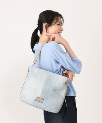 ＜MK MICHEL KLEIN BAG (Women)＞［２ＷＡＹ］メタルタグアクセントショルダーバッグ