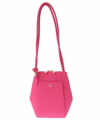 ［軽量］メッシュ風コクーンシルエットショルダーバッグ