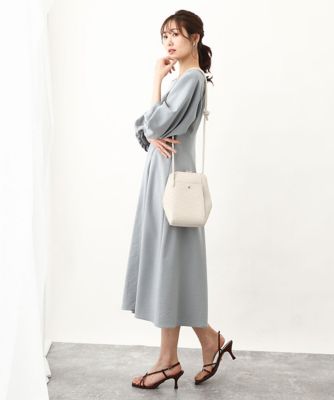 ［軽量］メッシュ風コクーンシルエットショルダーバッグ