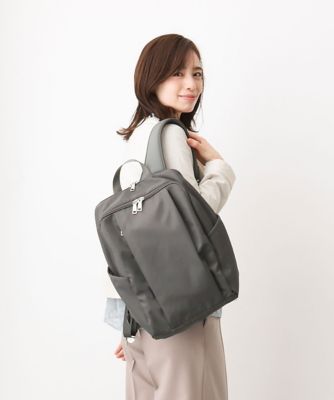 ＜MK MICHEL KLEIN BAG (Women)＞フロントタックデザインリュック