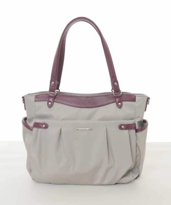 ＜MK MICHEL KLEIN BAG (Women)＞［撥水／２ＷＡＹ］サイドポケットパイピングバッグ