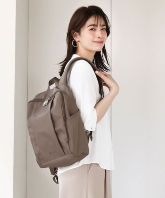 ＜MK MICHEL KLEIN BAG (Women)＞［撥水加工］フロントタックコンパクトリュック