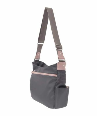 撥水／軽量］アクセントレザーショルダーバッグ | MK MICHEL KLEIN BAG