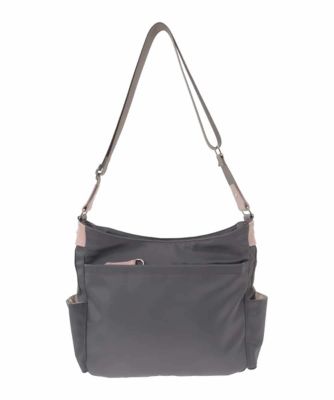 撥水／軽量］アクセントレザーショルダーバッグ | MK MICHEL KLEIN BAG