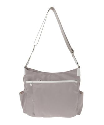撥水／軽量］アクセントレザーショルダーバッグ | MK MICHEL KLEIN BAG 