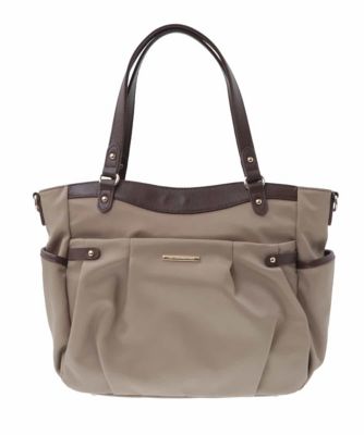 2WAY／撥水加工］レザーポイントナイロントートバッグ | MK MICHEL  