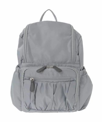 ＜MK MICHEL KLEIN BAG (Women)＞［軽量］ギャザープリーツコンパクトリュック