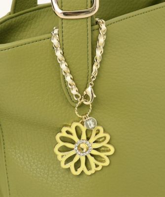＜MK MICHEL KLEIN BAG (Women)＞ＢＩＧフラワーチェーンリボンチャーム