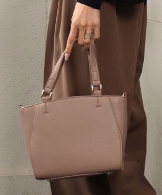 2WAY］合成皮革スクエアミニトートバッグ | MK MICHEL KLEIN BAG