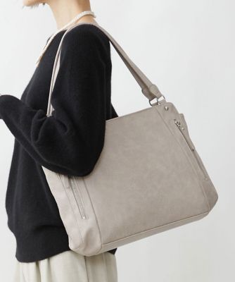 ＜MK MICHEL KLEIN BAG (Women)＞［２ＷＡＹ］サイドジップデザイントートバッグ