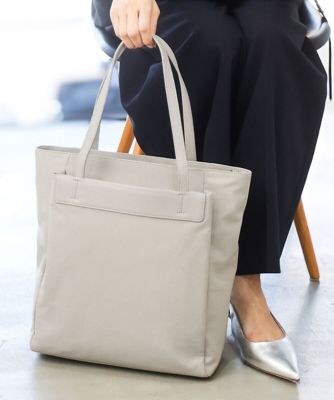 ＜MK MICHEL KLEIN BAG (Women)＞［Ａ４収納可］異素材ジョイントスクエアトートバッグ