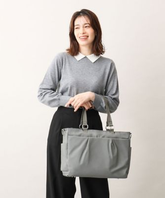 ＜MK MICHEL KLEIN BAG (Women)＞［ＡＧＳ搭載／Ａ４サイズ対応］機能性スクエアトートバッグ