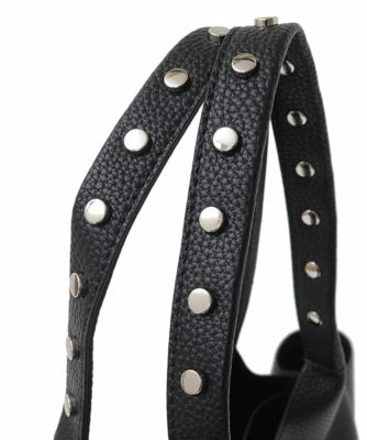 A4収納］スタッズハンドルスクエアトートバッグ | MK MICHEL KLEIN