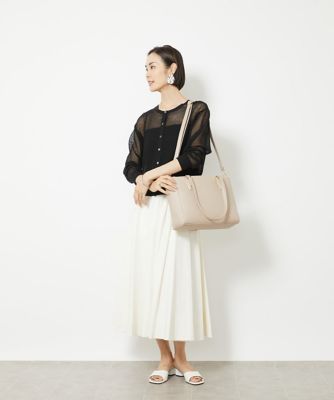 2WAY］合成皮革スクエアトートバッグ | MK MICHEL KLEIN BAG