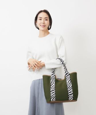 ＜MK MICHEL KLEIN BAG (Women)＞［軽量／Ａ４サイズ対応］異素材ＭＩＸカジュアルトートバッグ