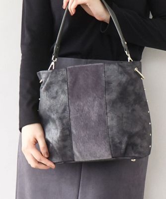 ＜MK MICHEL KLEIN BAG (Women)＞異素材ドッキングワンハンドルバッグ