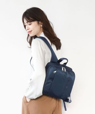 ＜MK MICHEL KLEIN BAG (Women)＞［撥水］フロントタックデザインミニリュック