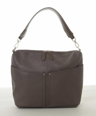 2WAY］合成皮革ダブルポケットスクエアバッグ | MK MICHEL KLEIN