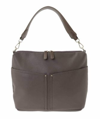 2WAY］合成皮革ダブルポケットスクエアバッグ | MK MICHEL KLEIN