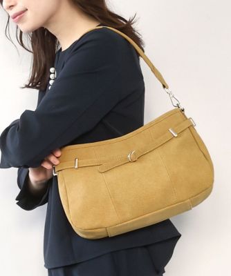 ＜MK MICHEL KLEIN BAG (Women)＞［２ＷＡＹ］ベルトデザインワンハンドルバッグ