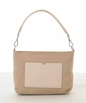 ＜MK MICHEL KLEIN BAG (Women)＞［２ＷＡＹ］異素材ポケットコンパクトデザインバッグ