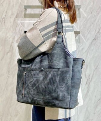 ＜MK MICHEL KLEIN BAG (Women)＞［Ａ４サイズ対応／２ＷＡＹ］フェイクレザートートバッグ