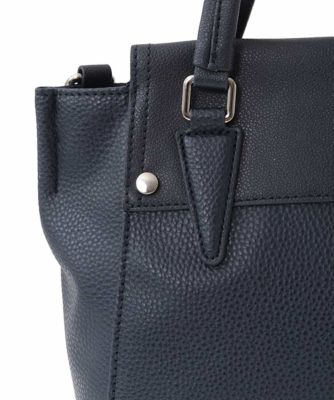 2WAY］コンパクトデザインエコレザートートバッグ | MK MICHEL