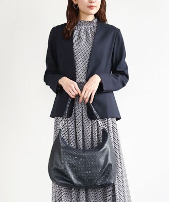 ＜MK MICHEL KLEIN BAG (Women)＞［２ＷＡＹ］フラワーパンチングデザイントートバッグ