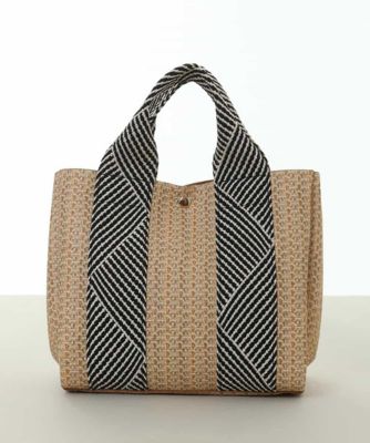 ＜MK MICHEL KLEIN BAG (Women)＞［２ＷＡＹ／インナーバッグ付き］ラメアクセントメッシュ風デザイントート