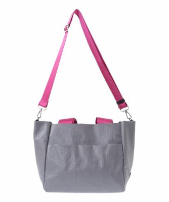 MICHEL  ミシェルクラン ホワイトキャンバス トートバッグ 2WAY］バイカラーコーティングキャンバストート | MK MICHEL