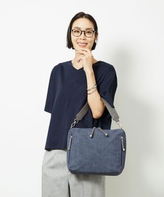 MK MICHEL KLEIN BAG (Women)/エムケーミッシェルクランバッグ [2WAY]パンチングハンドルサイドファスナーバッグ