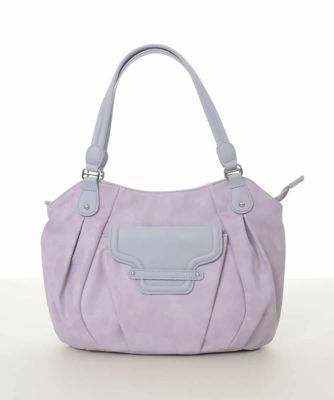 ＜MK MICHEL KLEIN BAG (Women)＞［２ＷＡＹ］フラップポケットデザイントートバッグ