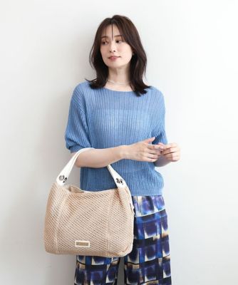 サイドファスナーメッシュデザイントートバッグ | MK MICHEL KLEIN BAG