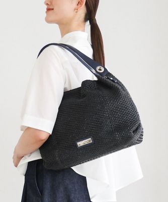 ＜MK MICHEL KLEIN BAG (Women)＞サイドファスナーメッシュデザイントートバッグ