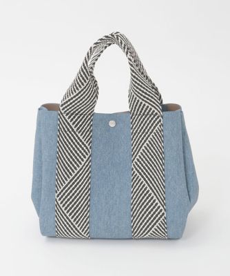 2WAY／インバッグ付き］ヘリンボーンハンドルミニトートバッグ