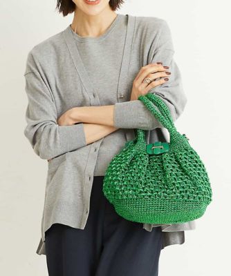 ＜MK MICHEL KLEIN BAG (Women)＞［２ＷＡＹ］メッシュラメトートバッグ