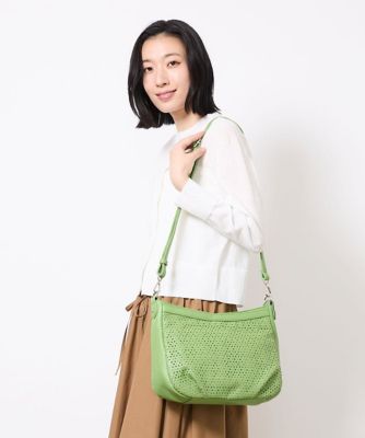 ＜MK MICHEL KLEIN BAG (Women)＞［２ＷＡＹ］パンチングラメデザインバッグ
