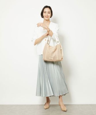 2WAY／A4収納可］サイドファスナーメッシュトートバッグ 