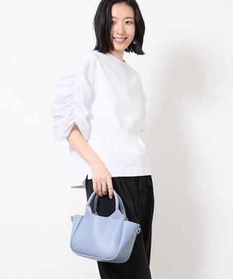 ＜MK MICHEL KLEIN BAG (Women)＞［２ＷＡＹ］フェイクレザーミニトートバッグ