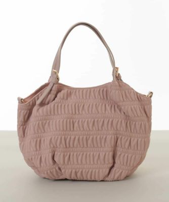 ＜MK MICHEL KLEIN BAG (Women)＞［２ＷＡＹ］ギャザーデザインバッグ